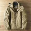 Men's High-Density Windproof Waterproof Winter Fleece-Lined Thickened Outdoor Jacket