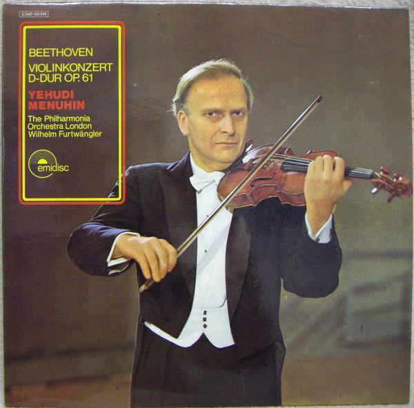 

LP Record BEETHOVEN YEHUDI MENUHIN THE PHIL Violinkonzert DDur Op. 61 C04750514 Emidisc Germany Classical Used