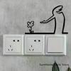 Line Figure Modern Metal Poster For Living Room Bedroom Switch Sticker Easy Hang Installation