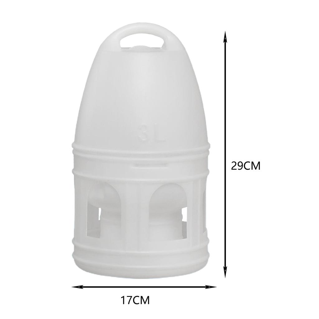 3L/5L Bird Water Drinker Parrot Parakeet Pigeon Duck Dove Water Dispenser Automatic Feeder with Hanging Handle Bird Pot