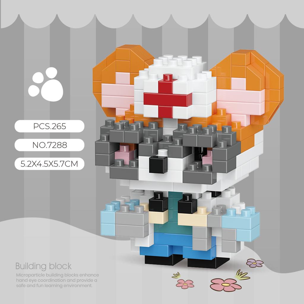 Mini Cartoon Cute Cat Dog Animals Models DIY Building Blocks Toys Micro Blocks Kit Christmas New Year Gifts Lucky Decor