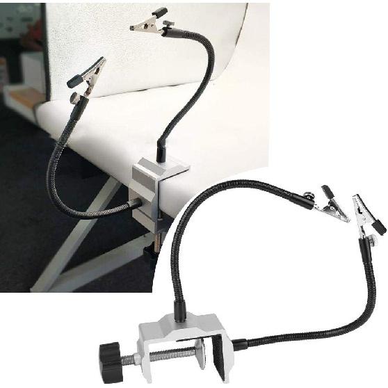 Universal Metal Arm Electric Iron Holder Solder Station Clamp for Soldering, Electronics, and DIY Projects, Flexible Y