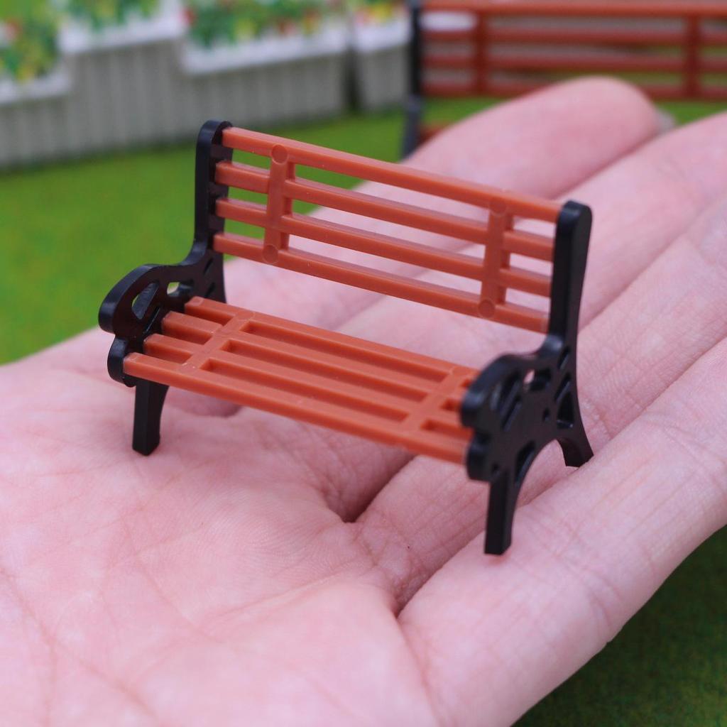 Miniature Park Bench Recliner for Moss Succulent Terrarium and Sand Table Models