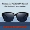 Trendy Wrap Around Fit Over Glasses Sunglasses for Driving Riding Sun Protection Squa Style