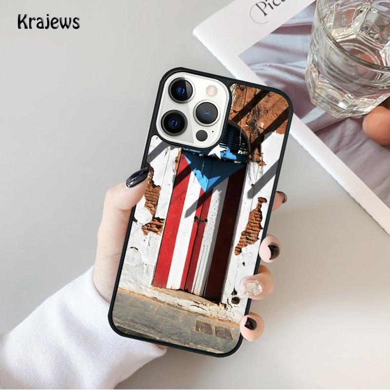 Puerto Rico Flag Phone Case For iPhone 17 Air 16 15 14 Ma Plus 11 12 13 Pro Ma Phone Cover Coque