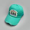American Retro Letter Sticker Embroidered Baseball Cap Men'S And Women'S Sunshade Hole Wind Retro Cap