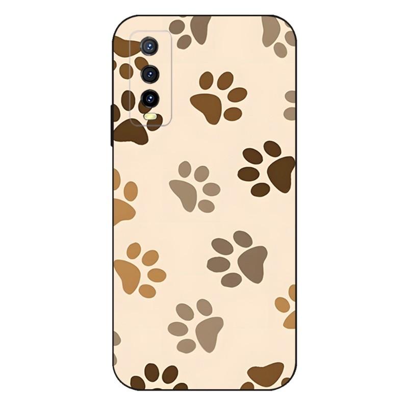 Animal Foot Pattern Phone Case For VIVO Y31 IQOO U5 U5x 9 V21e V23 Y31s Y73 X60 X70 X80 Y33s Y21 Y76 Y15s T1 Pro Plus Cover