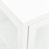 Sideboard White 70 x 35 x 70 cm Steel and Glass