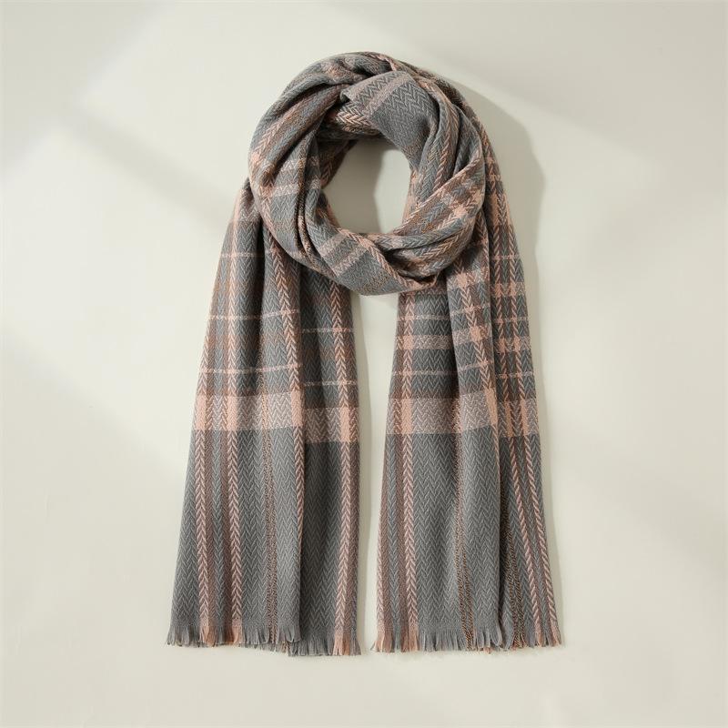 Imitation Cashmere Scarf Women's 2025 New Sweet Warm Medium and Long Scarf Autumn and Winter Shawl Scarf