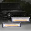 Aoling Strobe Light Amber Strobe Grill Light Car Emergency Flashing Lamp Warning Light High COB Flash Light Set of 2 12V, Car, LED, Brightness, [Used]
