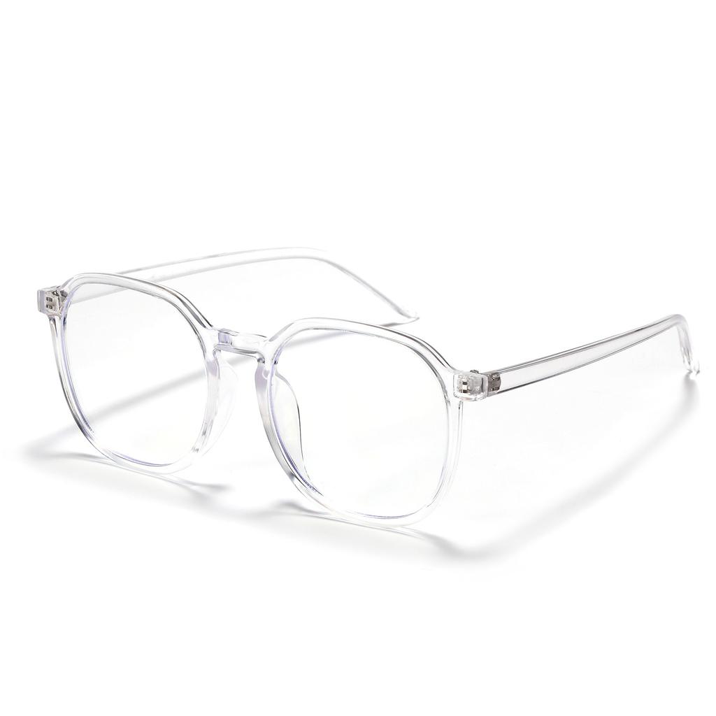 Xunge Large-Frame Glasses 82272 Round Face-Covering Flat Glasses For Women, College Wind Face-Covering Goggles For Men