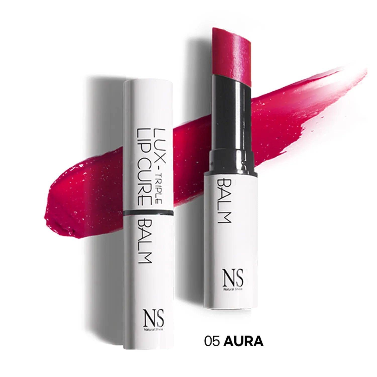 Natural Shine Lux-Triple Lip Cure Balm 5g #Glossy Aura 5g