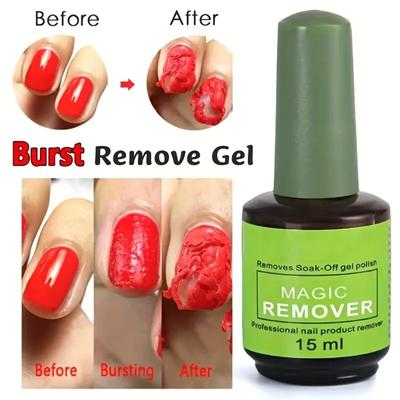 Removedor de esmalte, removedor de unhas em gel, remoção rápida e segura em 2 a 5 minutos