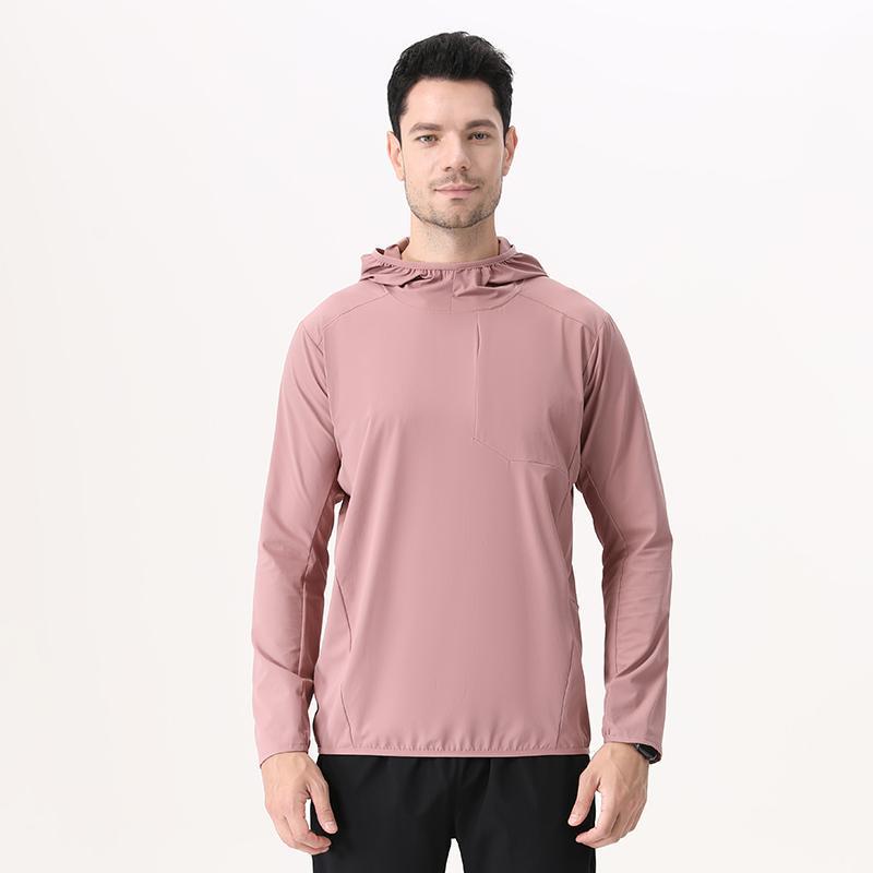 Windproof Hooded Running Jacket - Unisex Water-Repellent, Warm, Autumn Sports Pullover for Mountaineering