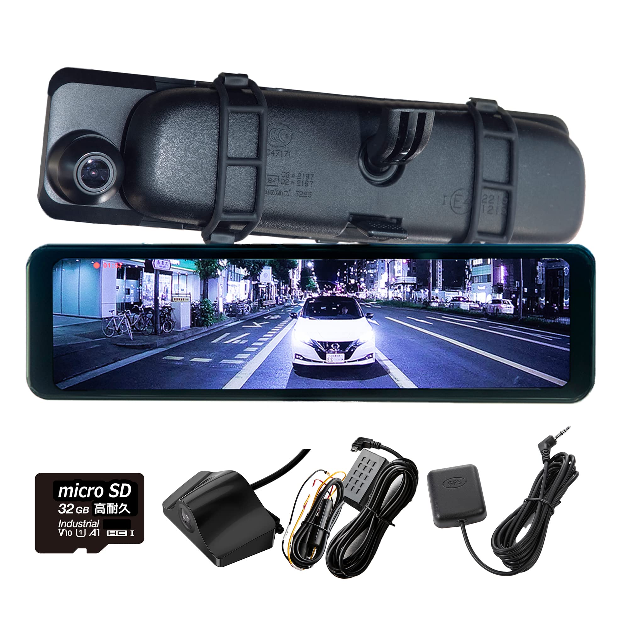 

H4 ZV GPS Parking Monitoring Easy Installation with Two 1920x480 Full HD IPS LCD Drive Recorder with Front and Rear Noise SD Card Zoom Voice Control