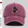 pc pcs Black  Golden Bubble Rose Print Trucker Cap  Adjustable Snapback Washed Vintage Baseball Hat Suitable for Men  Women