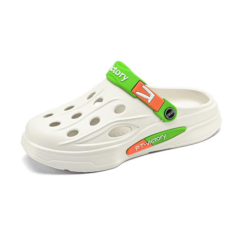 Hole Shoes Men's Summer 2025 New Outer Wear Thick Sole Heightening Stepping On Shit Feeling Non-slip Deodorant Beach Sandals Shoes
