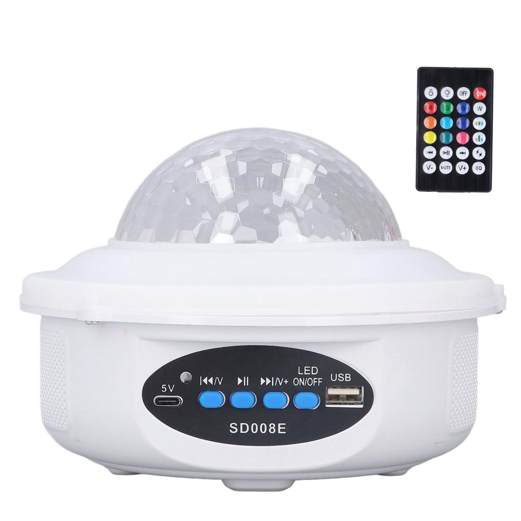 Ball Light Bluetooth Speaker Music Projection Lamp RGB Party Light for Household KTV Decoration