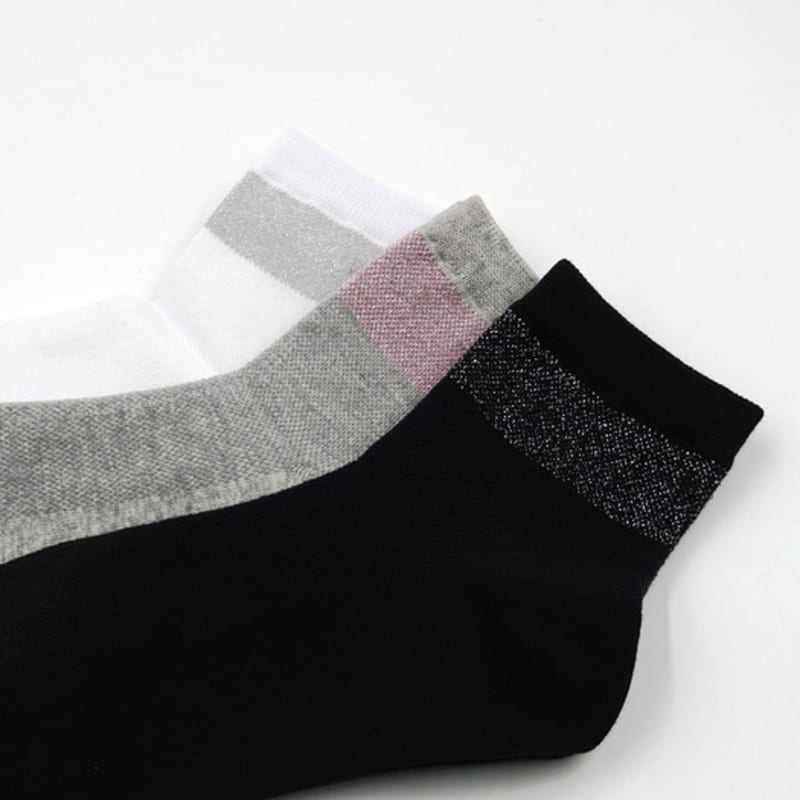 UNBDAY Women's Glitter Point Socks