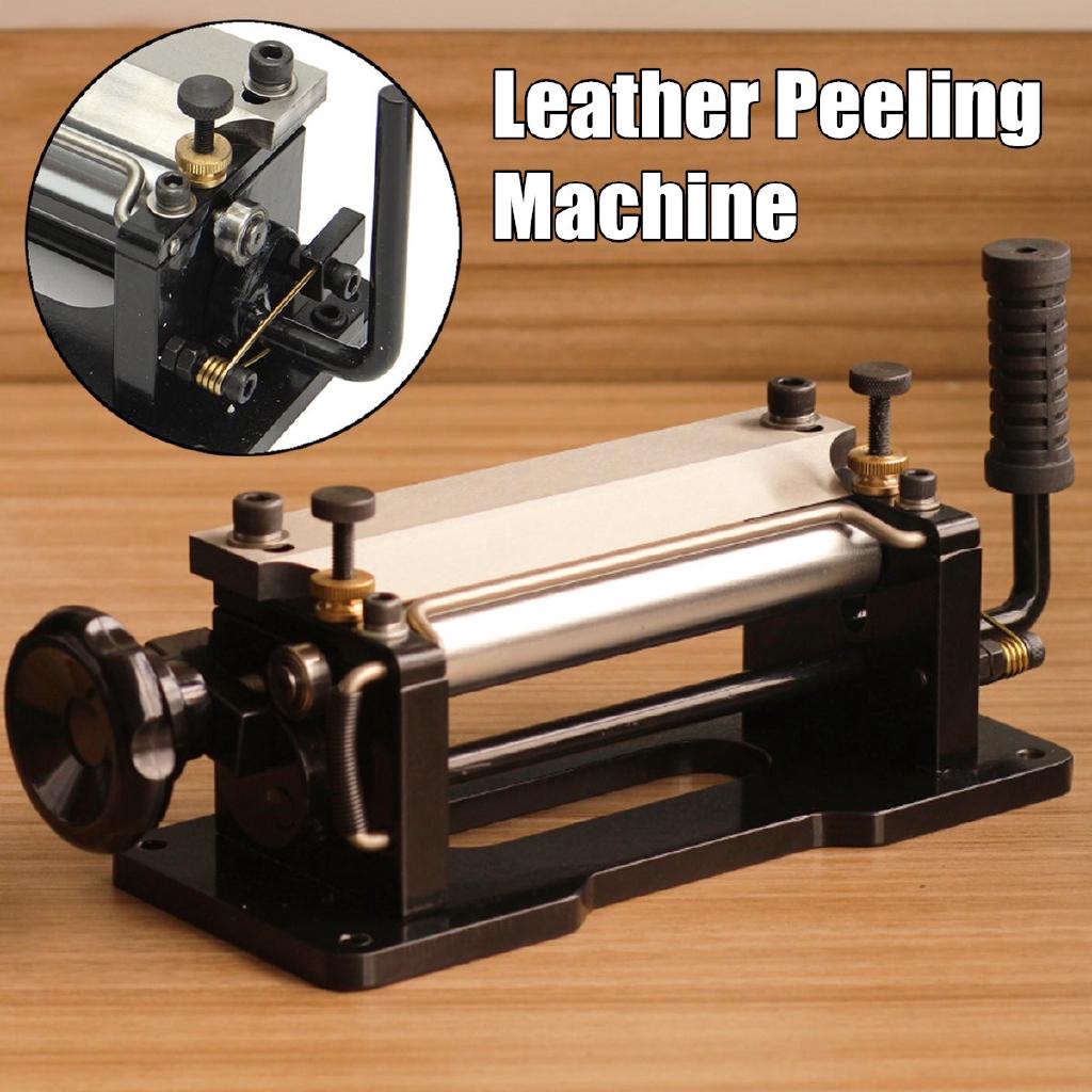 6" Stainless Steel Manual Leather Peel Tools Shovel Skin Machine Leather Splitter Vegetable Tanned Handle Peeler DIY Tool 30*12.5*10.5cm
