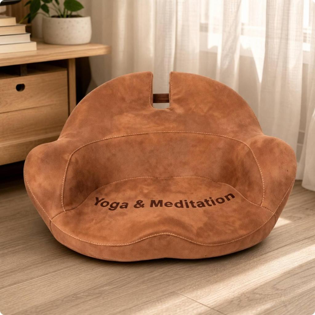 Meditation Cushion Contoured Seat Ergonomic for Yogi