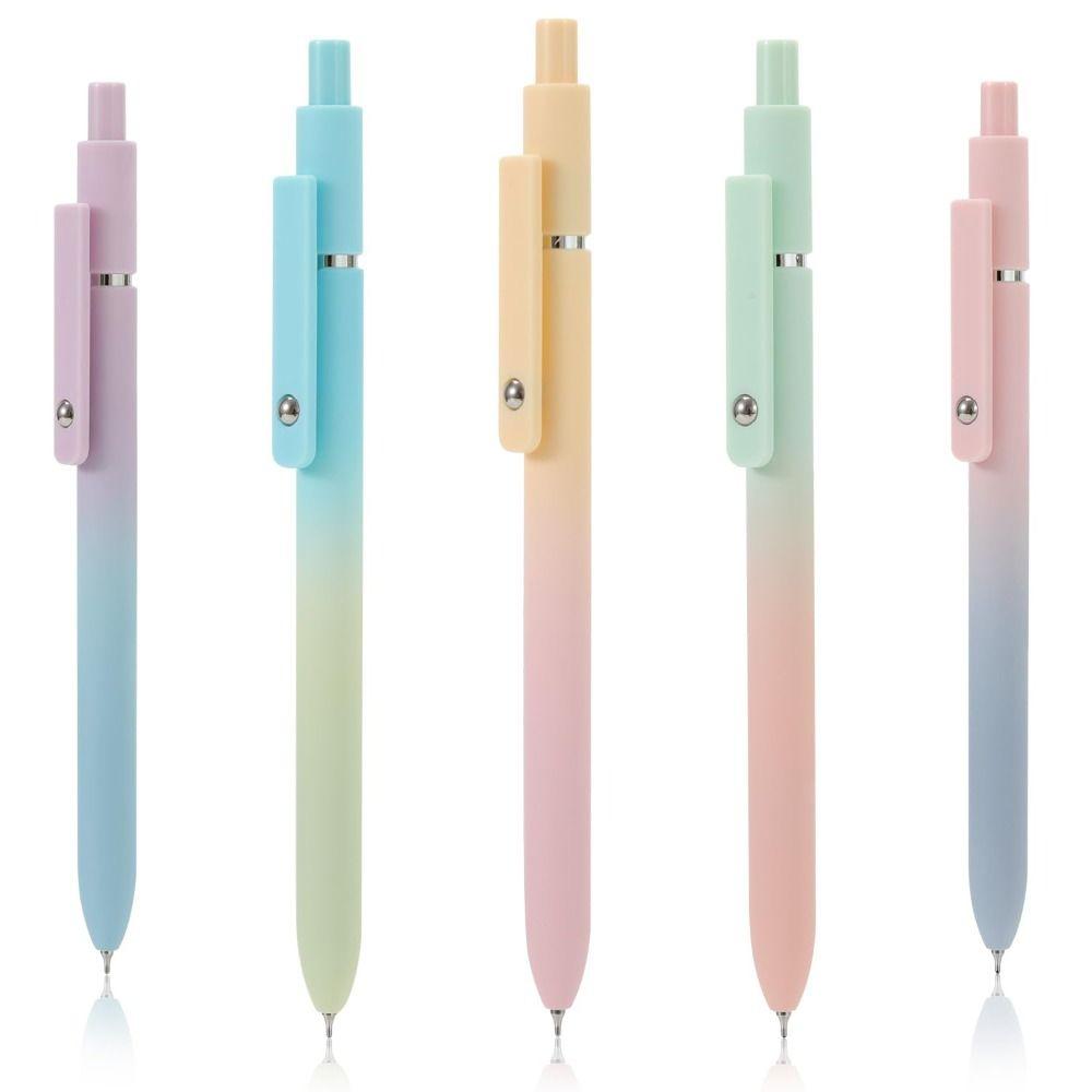 

Black Ink Pen Gradient Color Office Supplies 5Pcs Gel Pens Home