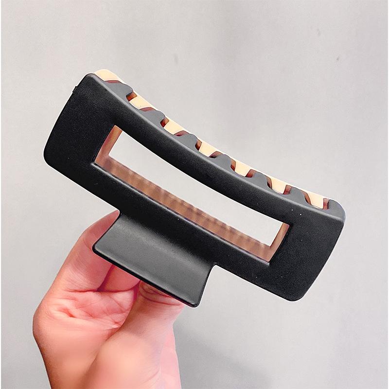 New Fashion Matte Non-slip Square Hair Claws Elegant Simple Strong Hair Clip Ladies Girls Barrettes For Women Hair Accessories Headwear