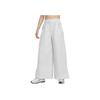 Nike Solid Color Elastic Waist Wide Leg Casual Pants Women bottoms White FB8362-084