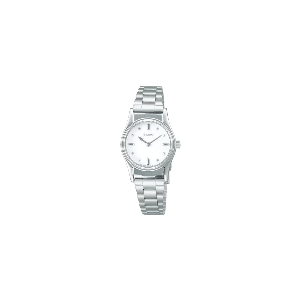 Seiko Watch SQWK029 Women s Quartz Touch Clock White Dial Battery Operated Stainless Steel