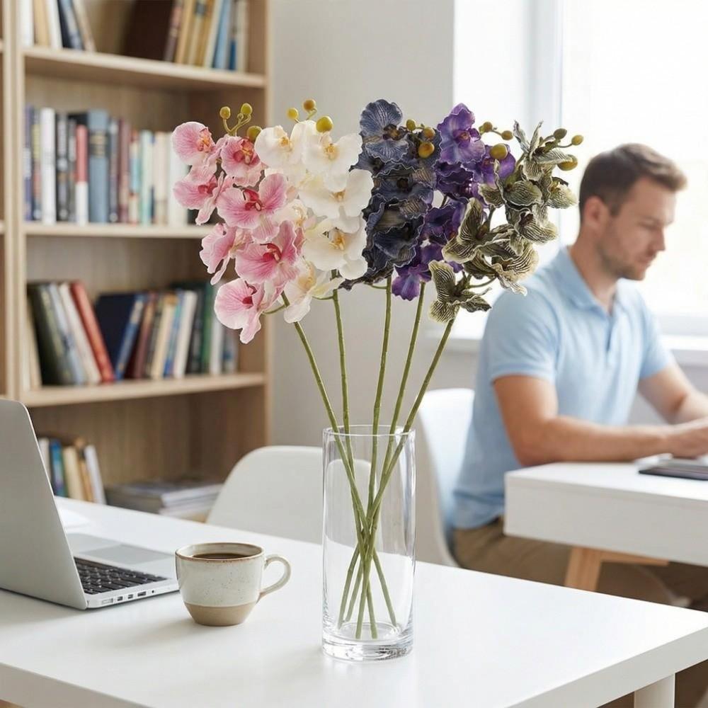 Handmade Simulation Big Moth Orchid Real Touch Faux Phalaenopsis  Wedding Party Favors