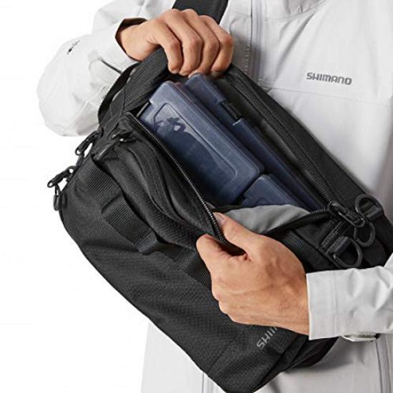 SHIMANO Sling Shoulder Bag Black M BS-025T