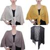 Fashionable Openwork Knit Poncho Essential Summer Accessory Shoulder Wrap Women Shawl for Various Occasion