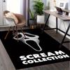 Scream Ghostface Horror Office Carpet Soft Polyester Entrance Carpet Washable Non Slip Machine Washa