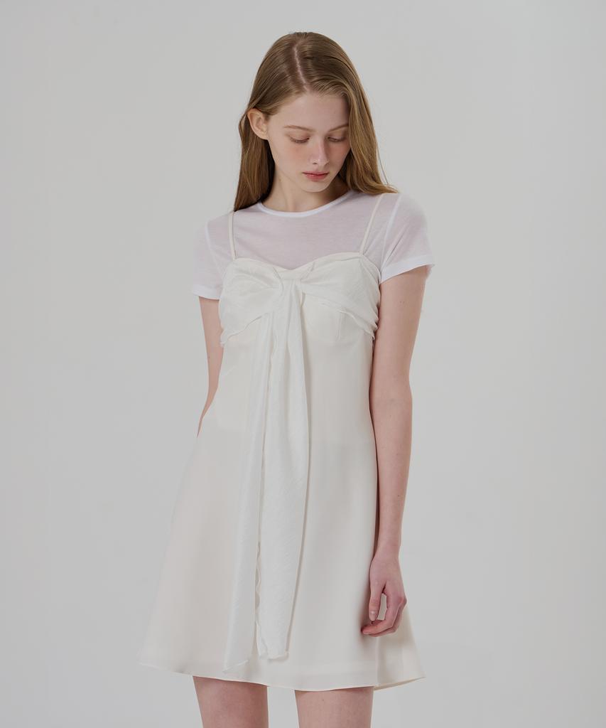 Ridge Sleeveless Tie Dress (2 Colors)