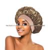 Women's Satin Wide-Brim Nightcap for Hair Care & Styling