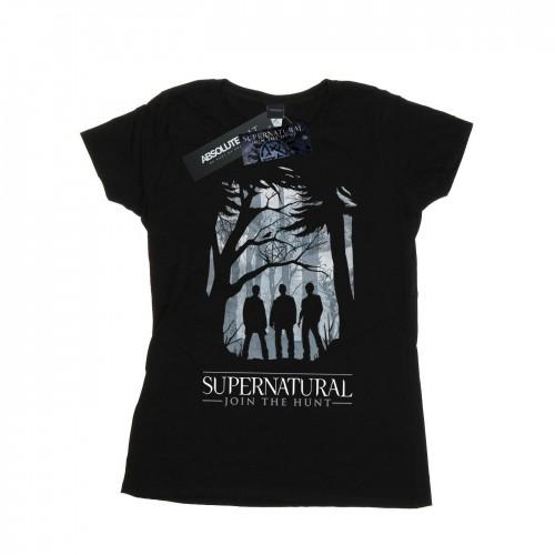 Supernatural Womens/Ladies Group Outline Cotton T-Shirt