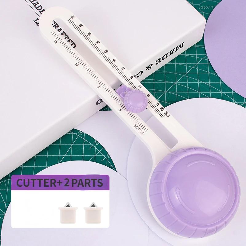 Circular Paper Cutter Scrapbook Cards Circle Shape Cutter  DIY Round Cutting Knife 360 Rotary Circle Cutter