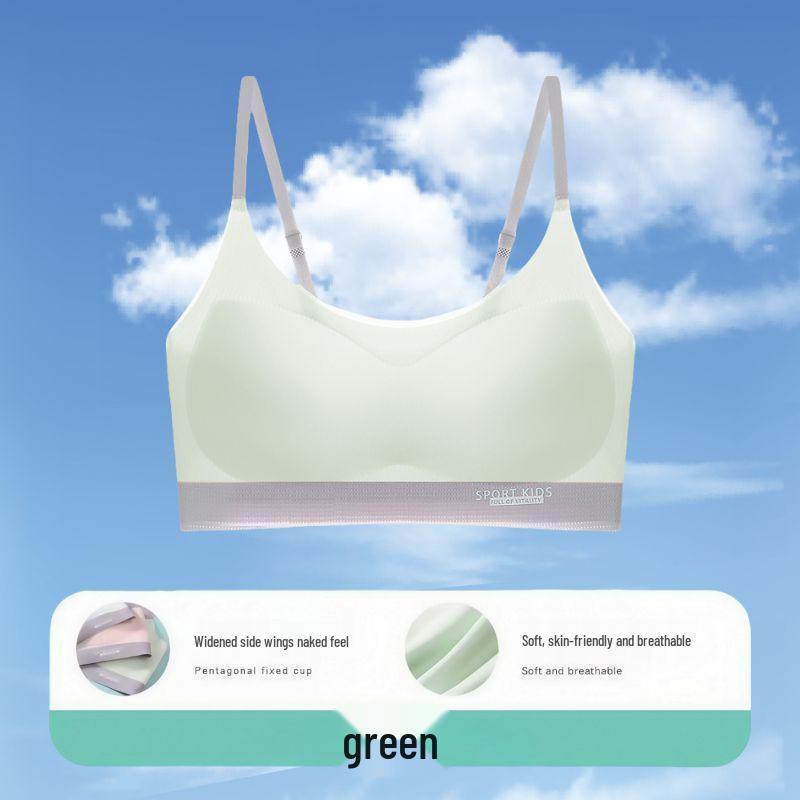

Puberty Girl s Developmental Bandeau Vest - Junior & High School Essentials 2XL (115-135 jin) зелёный