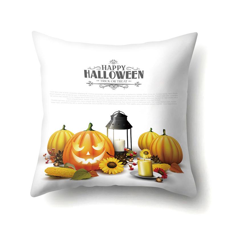 Halloween Pillowcase Car Waist Pillow Pumpkin Sofa Cushion Cover Office Home Living Room Pillowcase