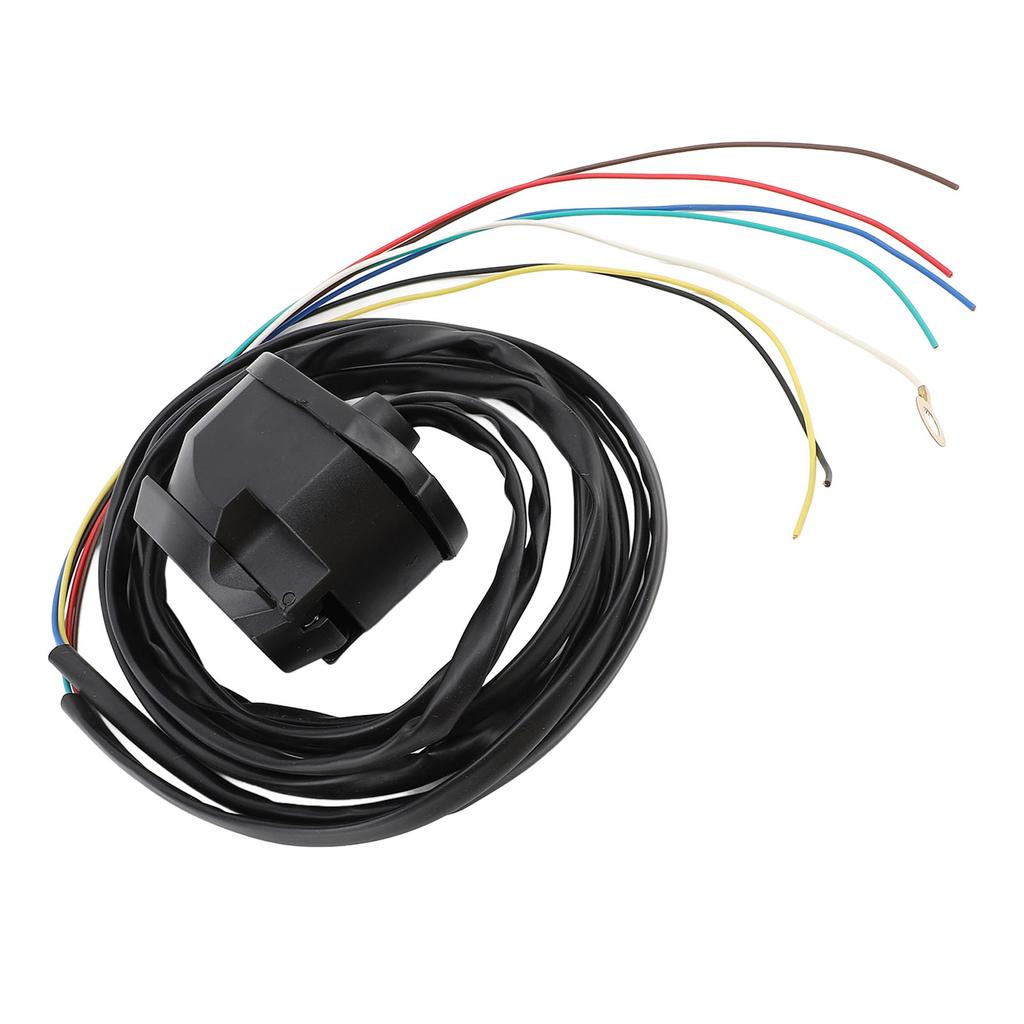 7 Pin Trailer Socket Wiring Kit with 1.5m Cable Towing Socket Wiring Harness for Commercial Vehicles Semi Trailer