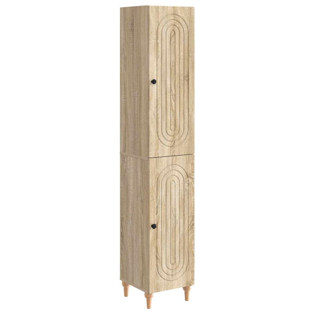 Cabinet Set 2 pcs Sonoma Oak Wood Material