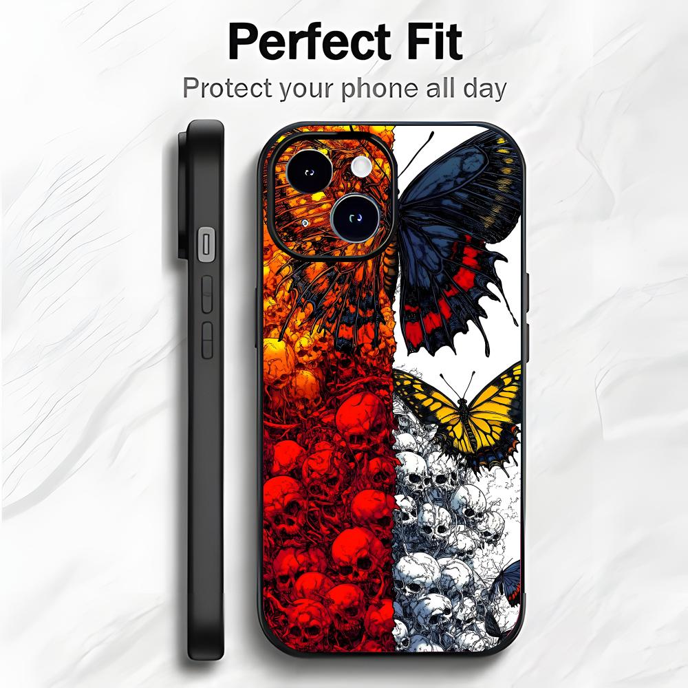 

Butterfly Moth Delicate Insect Art Phone Case Phone Case Soft Packaging Lightweight For iPhone17 16 15 14 13ProMax iphone12promax