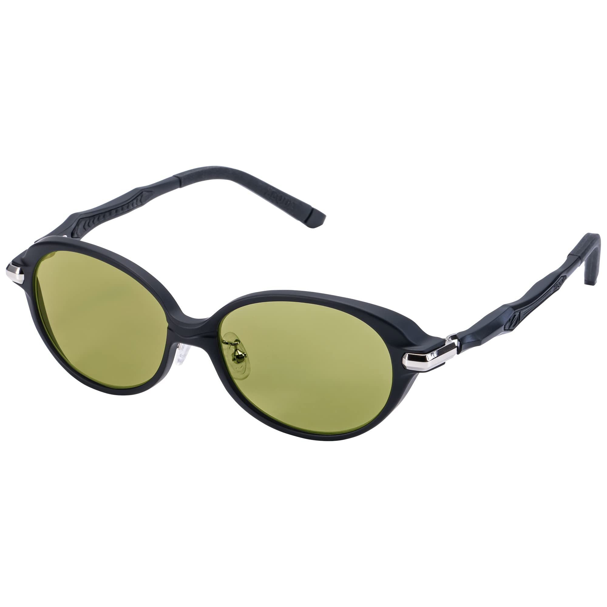 Zeque Polarized Sunglasses Belle Matte Black EASE GREEN [Zeque] F-2128