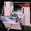 Pulseira Antiperda Business Suporte Oculto Capa Dobrável para Celular para Samsung Galaxy Z Fold 8 7 6 5 4 3 Proteção de Tela Capa Anti-queda