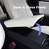 For 2024 Tesla Model 3 Accessories Armrest Protector Box Cover White Soft TPE Center Console Panel Pad Model 3 Highland