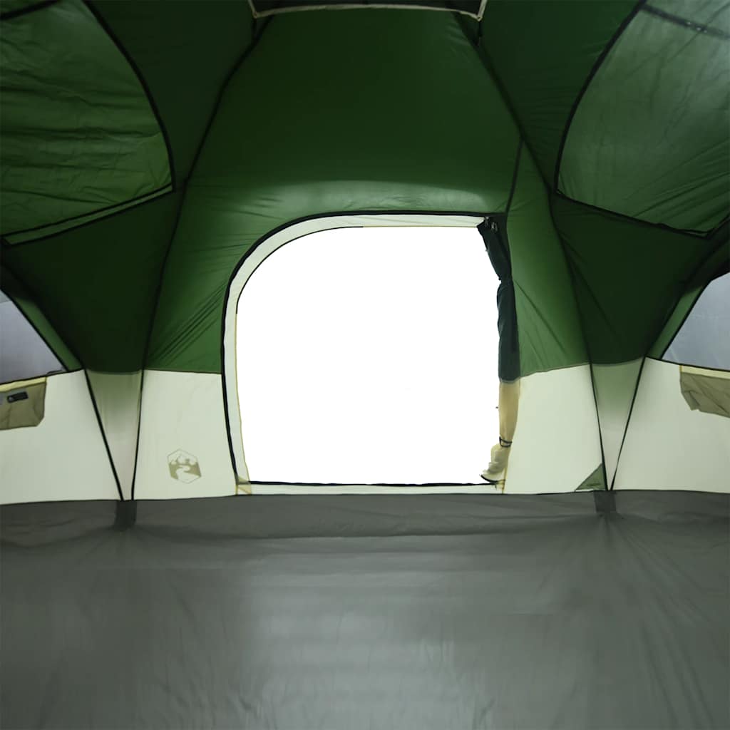 Dome Family Tent for 11 Persons Green Waterproof