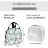 Penguins Insulated Lunch Box Reusable Cooler Tote Bag Waterproof Lunch Holder Lunch Bag Gift for Women Men Work Picnic Travel