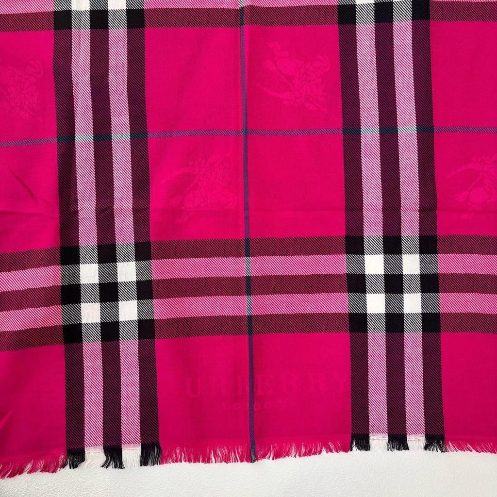 Used Excellent Condition* Burberry Cashmere Silk Large Stole, Thin, Mega Nova Check