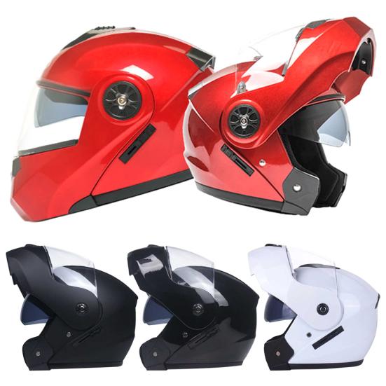 

Универсальный мотоциклетный защитный шлем с двумя линзами, полнолицевой шлем, защитные шапки для головы