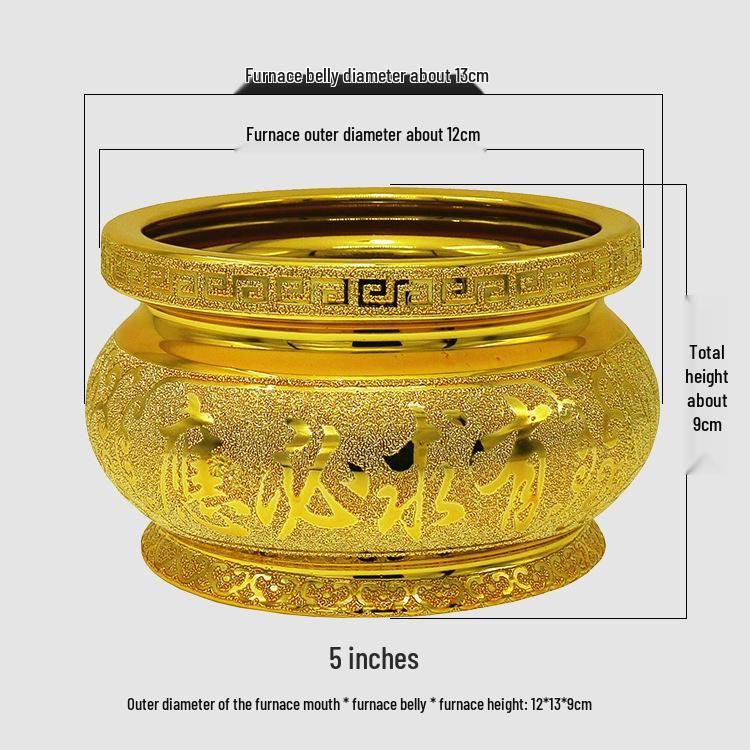Ceramic Indoor Incense Burner for Buddhist Offerings - Small Holder for Living Room or Buddhist Hall.